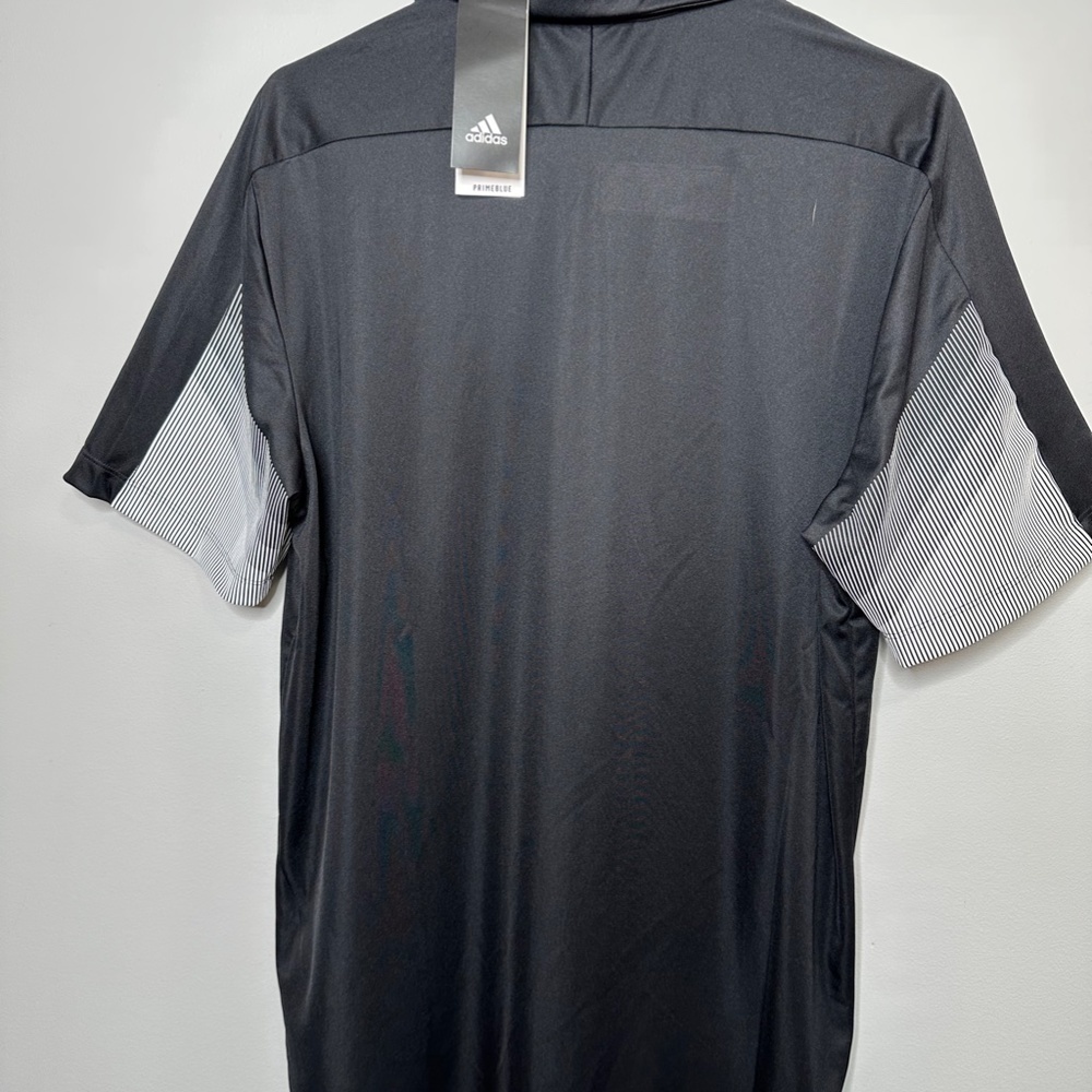 NWT Adidas Minnesota Wild NHL Mens Game Day Polo Black Sz M - Picture 6 of 10